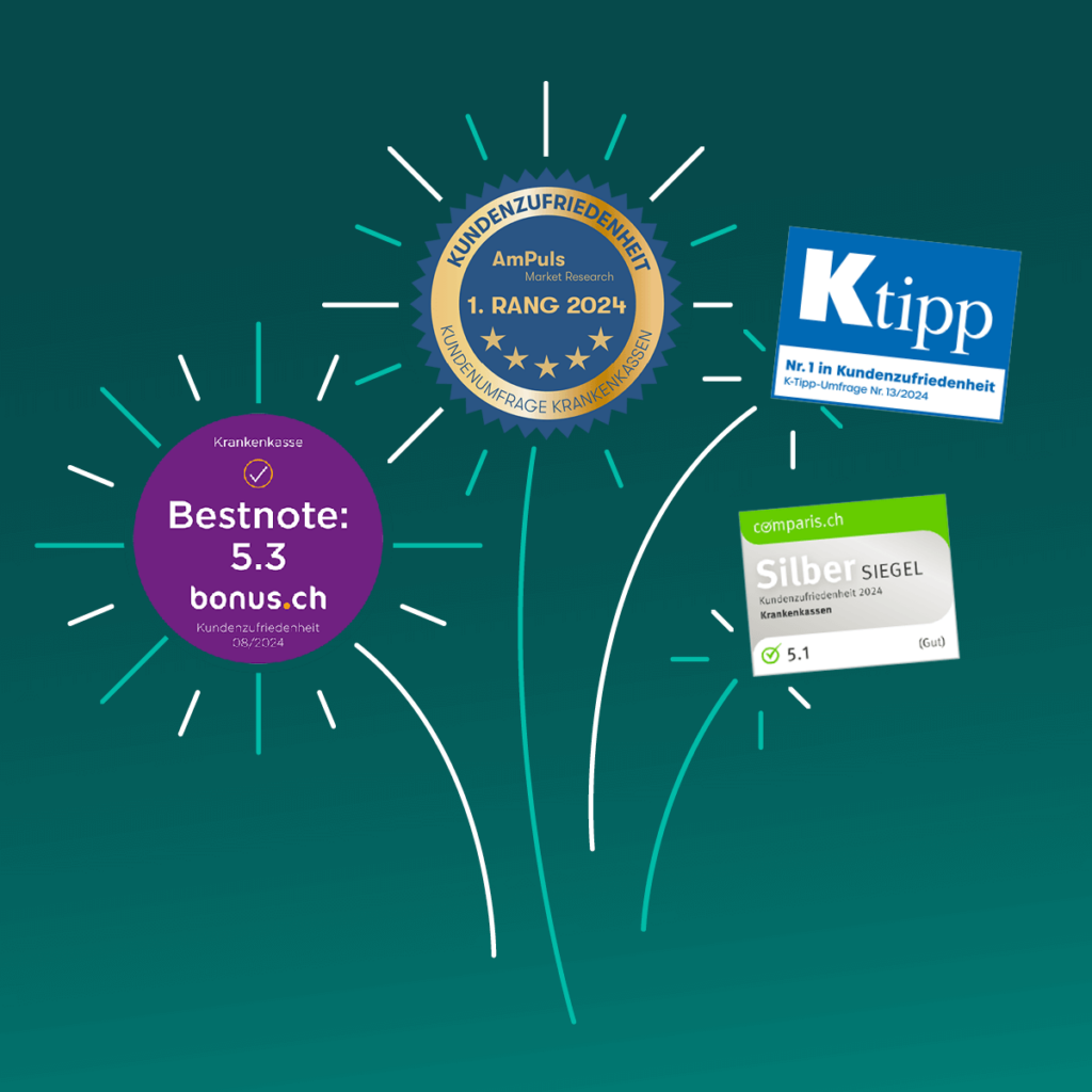 SWICA freut sich über die Kundenzufriedenheit.