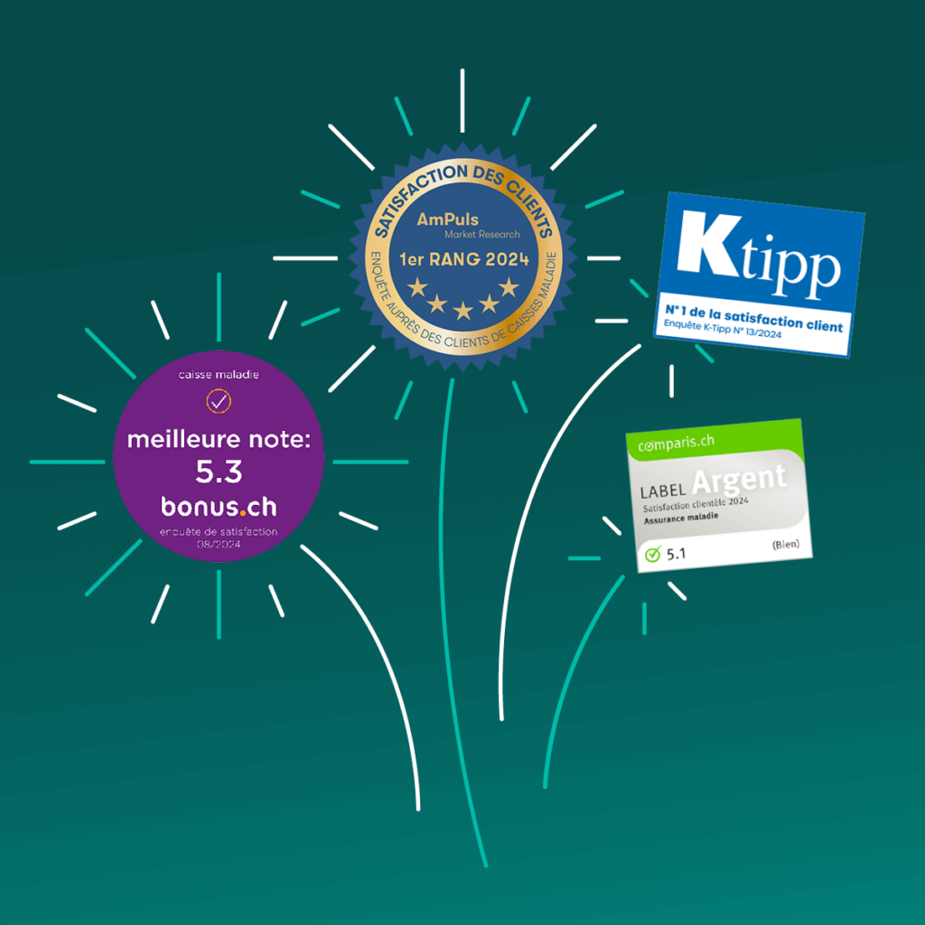 SWICA se réjouit de la satisfaction de la clientèle.